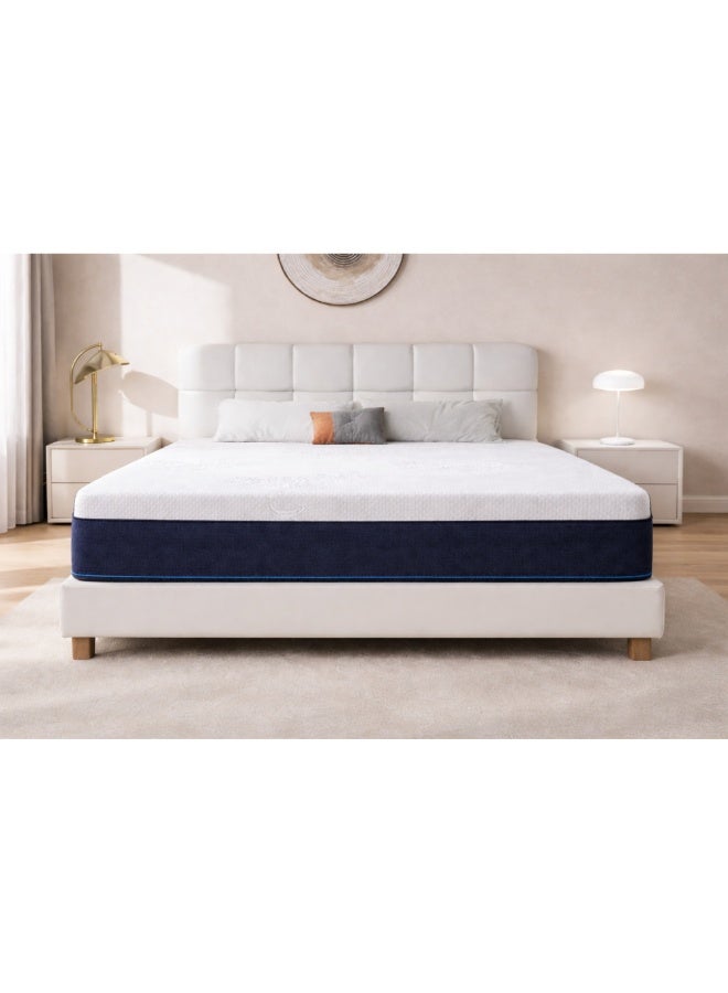 REXAL HOME Supreme Silk Pocket Spring Mattress 160 × 200 × 30 cm – Queen Size, Memory Foam, Medium-Firm Spine Support, Pressure Relief & Edge Support - Image 2